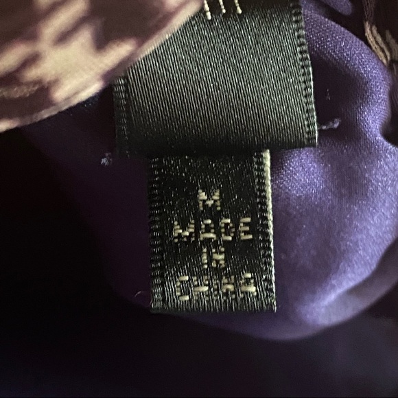 Mm Couture purple plaid tie shoulder‎ sleeveless ruffle blouse medium #MMCT0502 - Picture 6 of 7